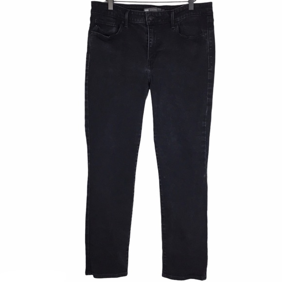 LEVI’S Jeans Mid Rise Skinny Slim Faded Black Wash Stretch Denim Plus Size 14 - Picture 1 of 13